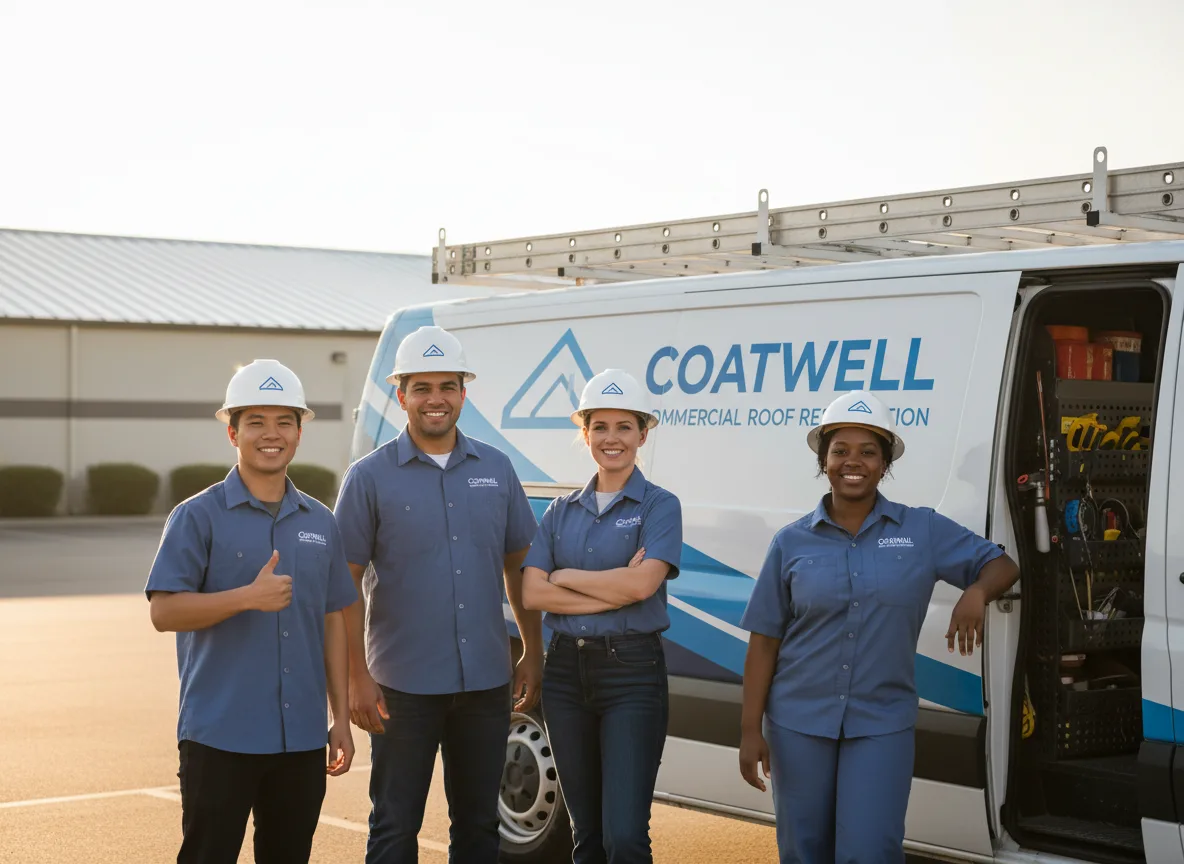 Commercial roof coating company in Pearl City, IL